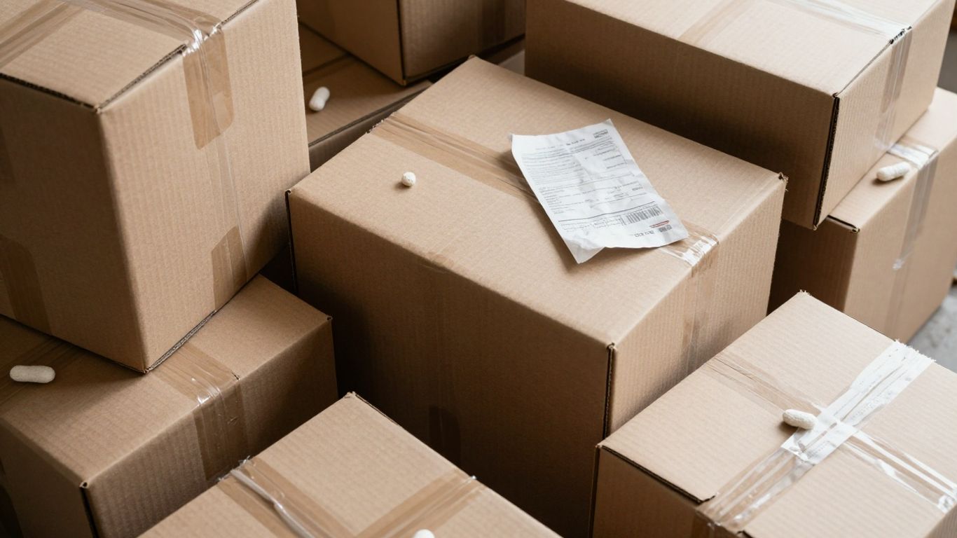 Moving boxes and packing supplies